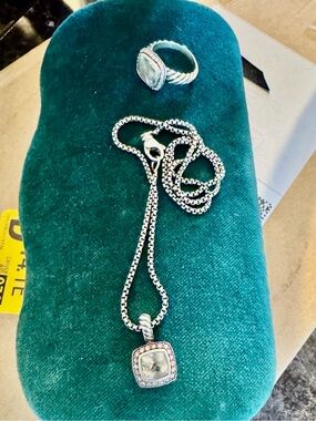 Authentic. David Yurman Pendant and Ring Set